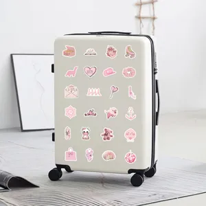 Cute pink waterproof stickers aesthetic set for luggage diary scrapbooking decoration 100pcs