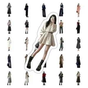Set of 90 workplace fashion girl stickers for DIY notebook decoration