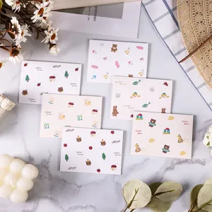 Detailed view of cartoon animal greeting cards featuring cute 'my best friend' prints.