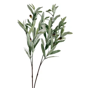 Lifelike artificial olive branch with fruits for home and hotel greenery decoration