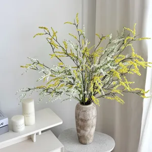 Kunstmatige Hangende Rijstgras Bloem Lover Grass Zijden Schuim Decoratieve Plant Voor Woonkamer Kantoor Scandinavische Stijl Bloemstuk