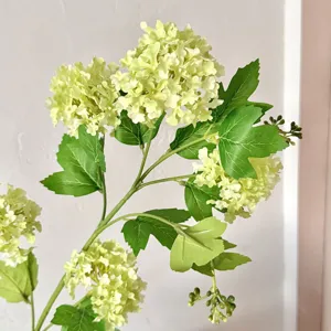 Hoogwaardige kunstmatige 5-koppige hortensia sneeuwbalbloem voor huis en bruiloft