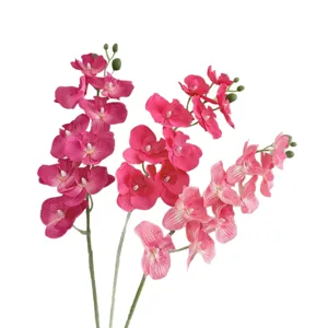 Elegant 70cm Artificial Phalaenopsis Orchid with 9 Heads for Home and Wedding Decor
