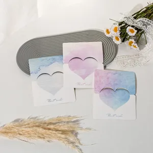 Watercolor heart-shaped greeting cards featuring 'Best wishes' text for various occasions.