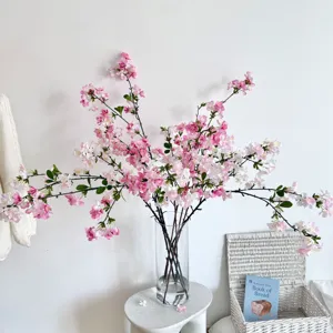 Simulatie Begonia Kersenbloesem Lange Takken Kunstmatige Zijden Bloem Noords Huis Decoratie Bruiloft Feest Hotel Kantoor Vaas