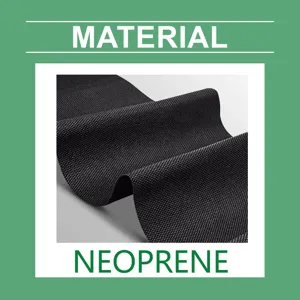 Nahaufnahme von hochwertigem, atmungsaktivem Neopren-Material für Heizmasken