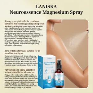 Spray corpo al magnesio LANISKA per lenire e idratare la pelle con una formula leggera.