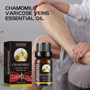 OUHOE Chamomile Leg Massage Essential Oil For Varicose Veins Relief Soothing And Moisturizing Leg Treatment Skin Care Oil