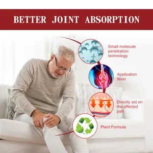 Detail view of joint relief spray benefits for elderly knee pain with plant formula