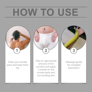 Guía de instrucciones en tres pasos para aplicar el aceite de masaje para hombres