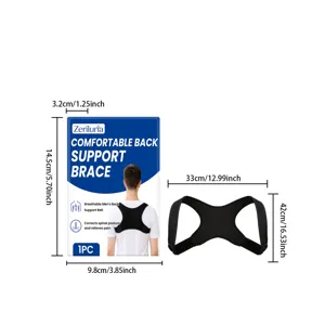 Zeriluna breathable back posture corrector brace for daily spine support and pain relief.