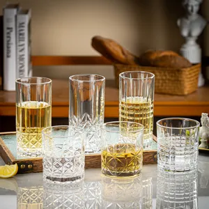 Klares Kristallglas Whisky Tumbler Retro Oktogonal Bier Trinkbecher Für Home Bar Verwendung Transparentes Weinglas