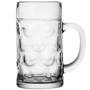 Klares Glas Bierkrug mit Henkel grosse Kapazitaet schwerer Krug fuer Bar Party Getraenke