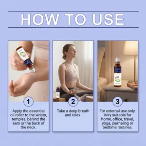 Guide complet d'utilisation du roll-on d'huile essentielle de lavande pour relax.