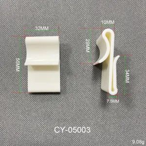 Gehärteter Kunststoff-Displayhaken für Snacks mit 56 mm Höhe und 9,08 g Gewicht Info