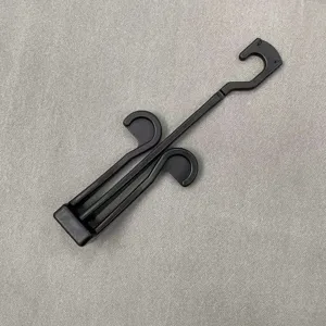 Black plastic shoe hanger for flip flops and sandals display retail hook supermarket accessory