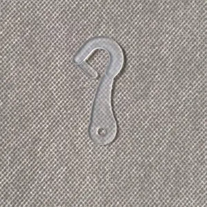 Durable transparent question mark plastic hook for hanging socks and lightweight accessories