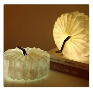 Opvouwbare accordeon bureaulamp USB oplaadbaar nachtlampje creatief cadeau huisdecoratie.