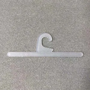 Gancio a punto interrogativo in plastica PP trasparente per sacchetti e scatole