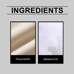 Fabric texture detail view showing polyamide 88% and elastane 12% material composition.
