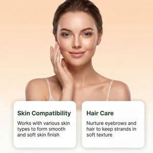 Detail view of castor oil essence showing skin and hair care benefits with soft texture.