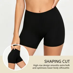 Nahtlose High-Rise Formschonende Shorts Detail, bequemes Design fur tagliches Tragen.