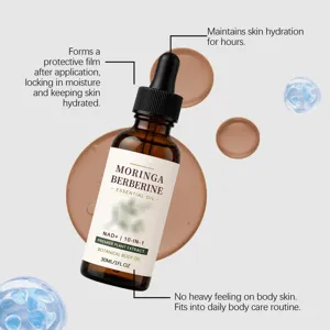 Moringa pflanzliches Körperöl mit Pipette, 30ml feuchtigkeitsspendende Hautpflege täglich.