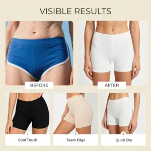 Hohhe, nahtlose Sicherheitsshorts fur Damen, atmungsaktive formende Unterwasche.