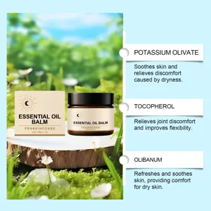 Essential oil balm for joint care and skin soothing, providing daily comfort and relaxation.