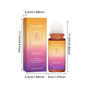 OceAura 50ml feuchtigkeitsspendendes Roll-On-Öl für Haar, Haut und Nägel mit Rizinusölpflege.