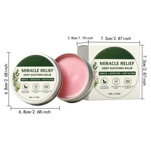 Bálsamo corporal calmante profundo con ingredientes vegetales naturales de 60g