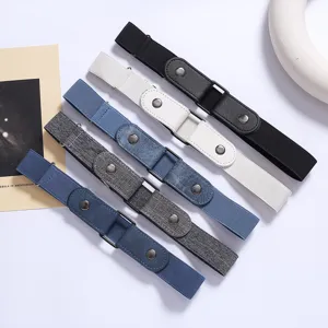 Invisible Elastic Waist Belt For Women Adjustable No Buckle Stretch Belt For Jeans Casual Fashion Waistband