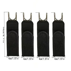 Portable Adjustable Lazy Belt Outdoor Casual Nylon Waistband With Metal Hook Elastic Stretch Waist Cinch