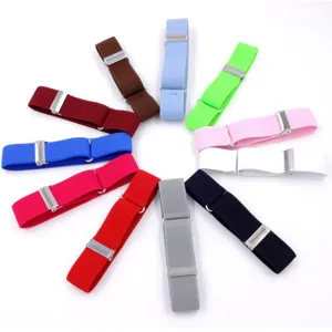 Adjustable elastic shirt sleeve garters detail, metal clasp arm bands, multicolor options available.
