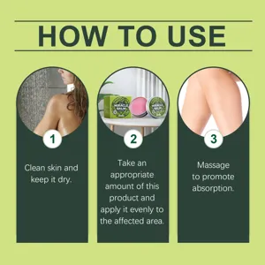 Ximoonth miracle leg balm soothing skincare cream step by step usage guide detail graphic