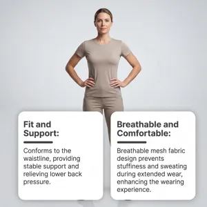 Women breathable waist support belt set comfortable daily wear lightweight lower back relief