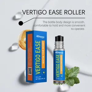 Portable vertigo relief roller bottle 10ml with a soothing and fresh scent for body care