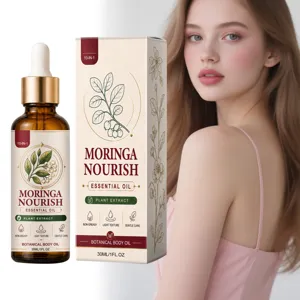 Aceite Esencial Corporal Moringa Nourish Hidratante Ligero Reafirmante Aceite de Masaje Botánico para Mujer Cuidado Corporal Diario