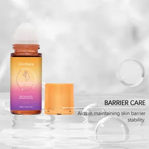 OceAura feuchtigkeitsspendendes Roll-On-Öl Detail, leichte Pflege für trockene Haut.