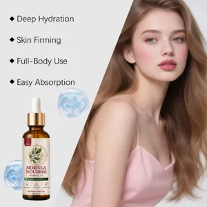 Aceite esencial Moringa para hidratación profunda, reafirmante de piel y masaje corporal