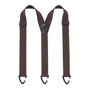 Bretelle elastiche da uomo a X con clip resistenti per pantaloni da lavoro e abbigliamento.