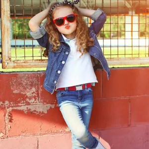 Cintura elastica rossa per bambini vita regolabile per ragazzi e ragazze pantaloni dettaglio