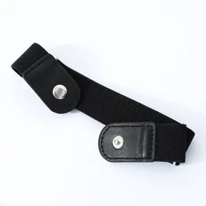 Cintura elastica senza fibbia per jeans, tenditore di vita invisibile regolabile in dettaglio.