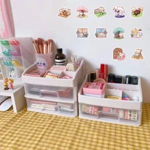 60 pegatinas de gatos lindos para decoración de papelería y diarios de bricolaje