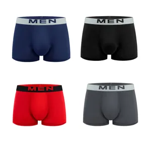 Multipack di boxer comfort elasticizzati da uomo intimo casual tinta unita traspirante