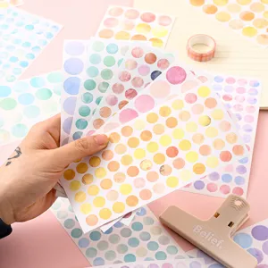 Morandi Aquarell Rund Punkt Aufkleber Für Scrapbooking Journaling Dekorative Siegel Etiketten Minimalistische Kreis Aufkleber Für DIY Schreibwaren