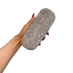 Luxus Strass Brillenetui glänzende Diamant Hartschale Sonnenbrillen Aufbewahrungsbox
