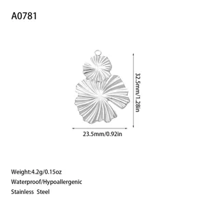 Dimensions et caractéristiques du pendentif en acier inoxydable pour bijoux DIY