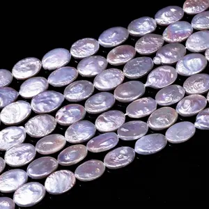 13x10mm natürliche ovale Barock-Süßwasserperlen lose Perlen für DIY-Schmuckherstellung.