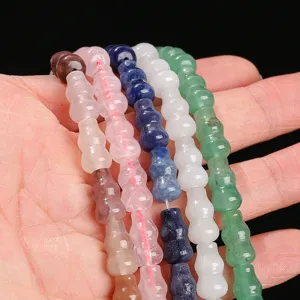 Gekleurde strengen van 8x14mm natuursteen kalebas kralen voor DIY sieraden maken
